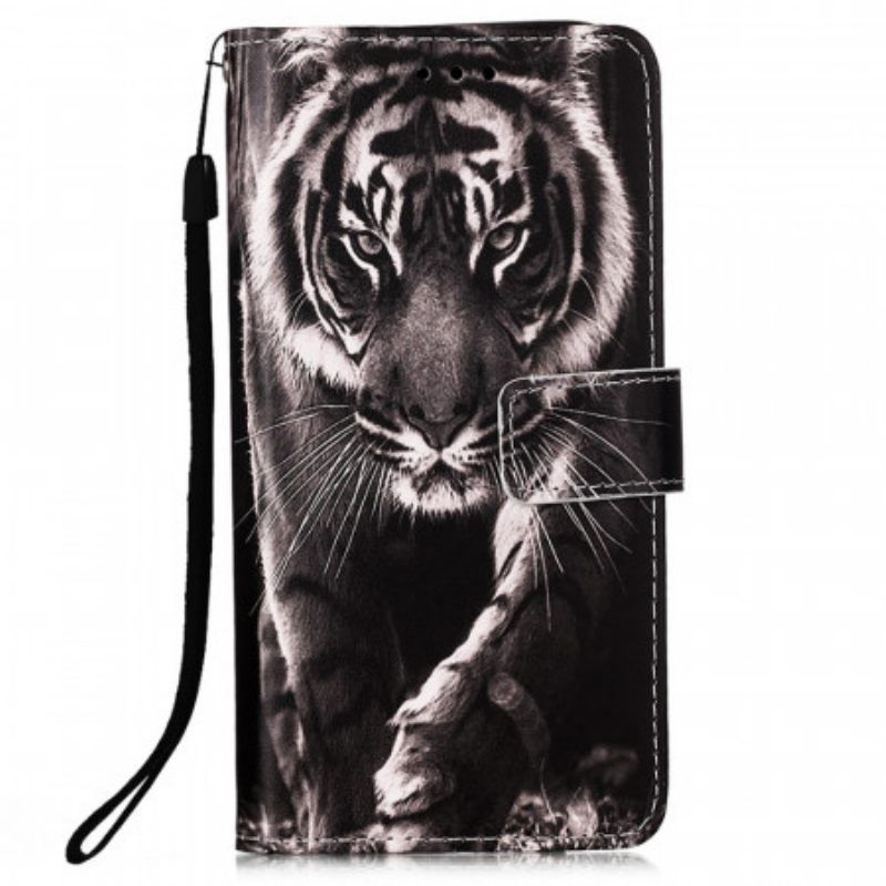 Κάλυμμα Samsung Galaxy A53 5G με κορδονι Strappy Night Tiger